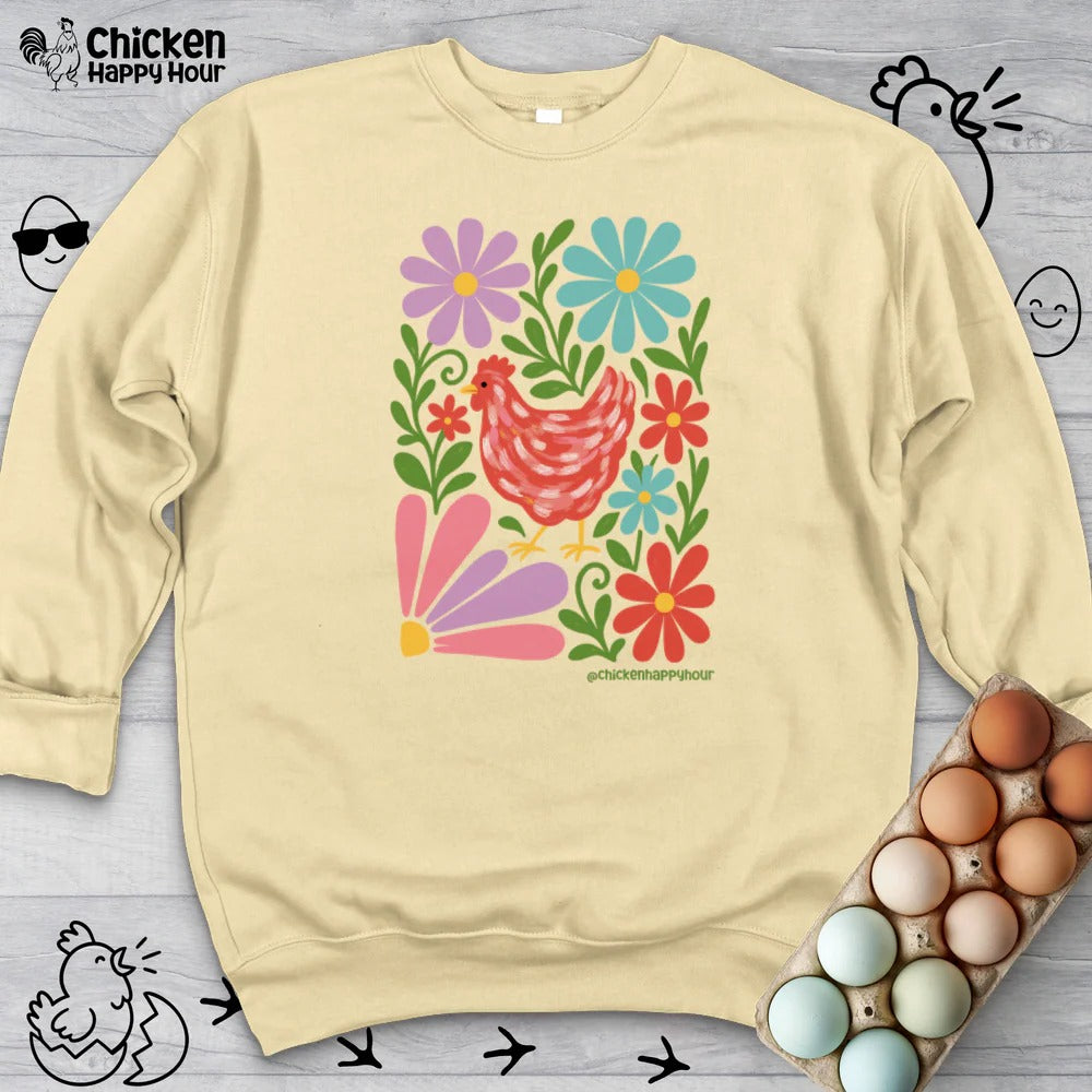 Chicken Blooms Sweatshirt