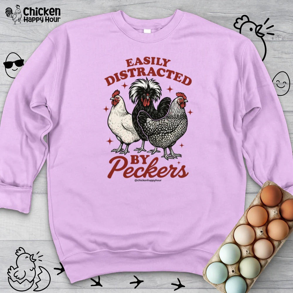 Easily Distracted By Peckers Sweatshirt