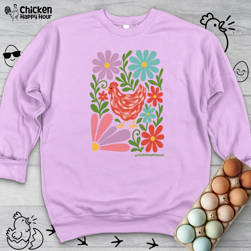 Chicken Blooms Sweatshirt