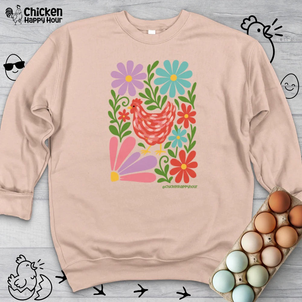 Chicken Blooms Sweatshirt