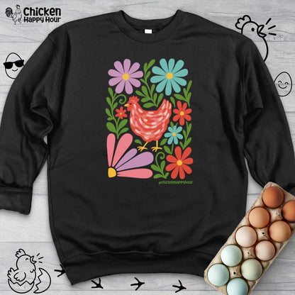 Chicken Blooms Sweatshirt